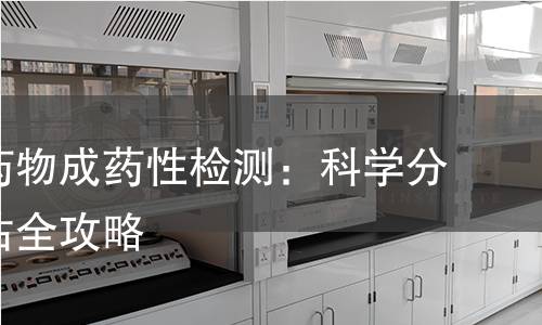 小分子药物成药性检测：科学分析与评估全攻略