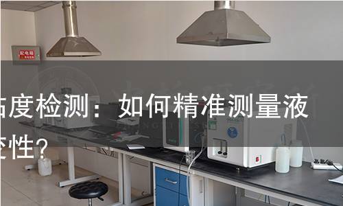 表观粘度检测：如何精准测量液体流变性？