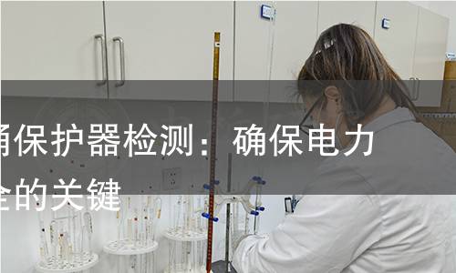 低压浪涌保护器检测：确保电力设备安全的关键