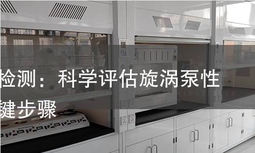 旋涡泵检测:科学评估旋涡泵性能的关键步骤 旋涡泵检测:科学评估旋涡泵性能的关键步骤