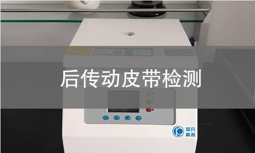 后传动皮带检测