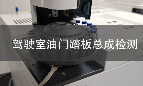 驾驶室油门踏板总成检测