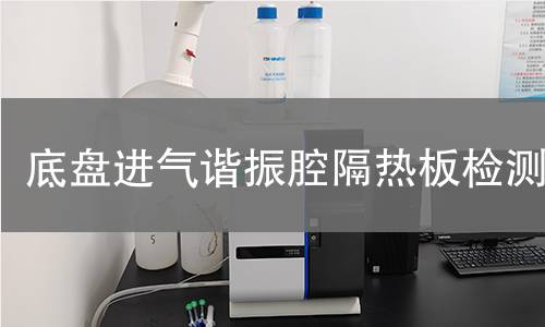 底盘进气谐振腔隔热板检测