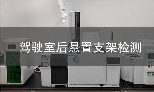 驾驶室后悬置支架检测