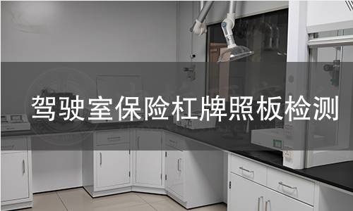 驾驶室保险杠牌照板检测