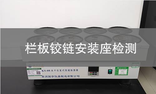 栏板铰链安装座检测