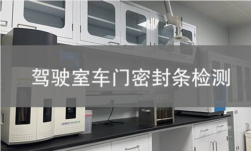 驾驶室车门密封条检测