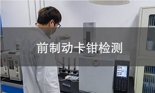 前制动卡钳检测