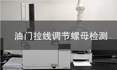 油门拉线调节螺母检测