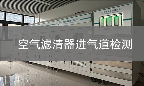 空气滤清器进气道检测