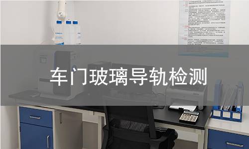 车门玻璃导轨检测