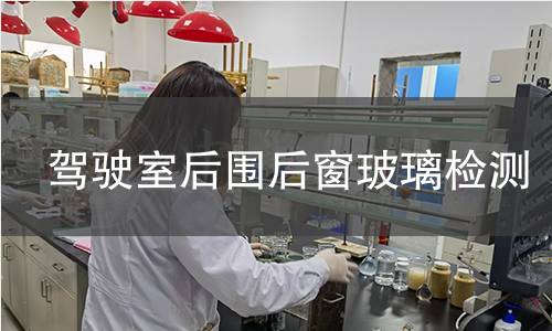 驾驶室后围后窗玻璃检测