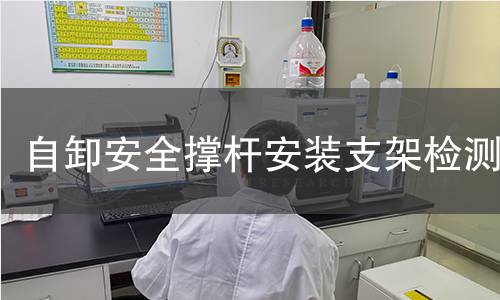 自卸安全撑杆安装支架检测