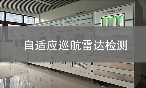 自适应巡航雷达检测 自适应巡航雷达检测