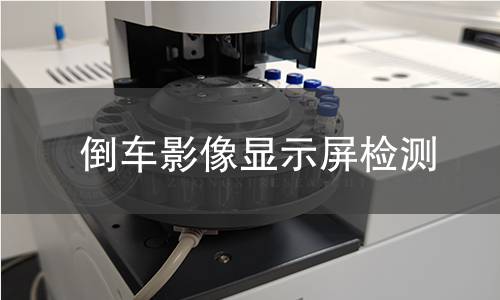 倒车影像显示屏检测