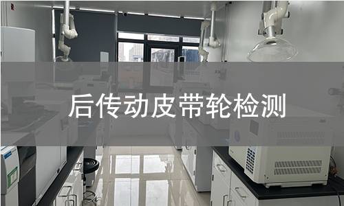 后传动皮带轮检测