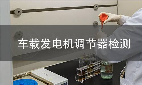 车载发电机调节器检测