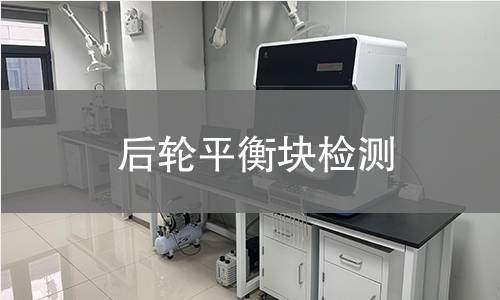 后轮平衡块检测