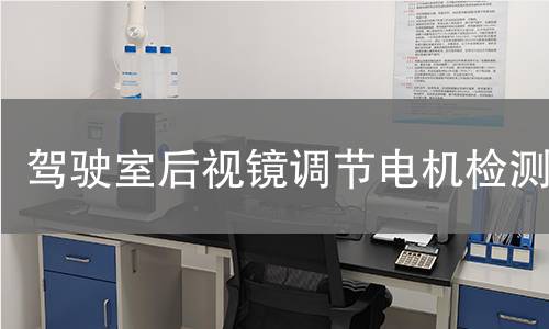 驾驶室后视镜调节电机检测