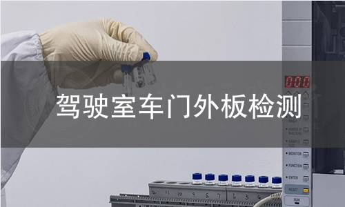 驾驶室车门外板检测