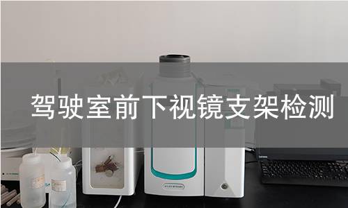 驾驶室前下视镜支架检测