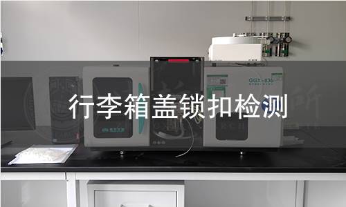 行李箱盖锁扣检测