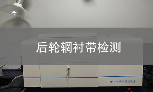 后轮辋衬带检测