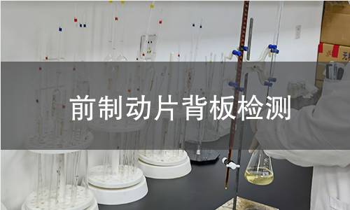 前制动片背板检测 前制动片背板检测