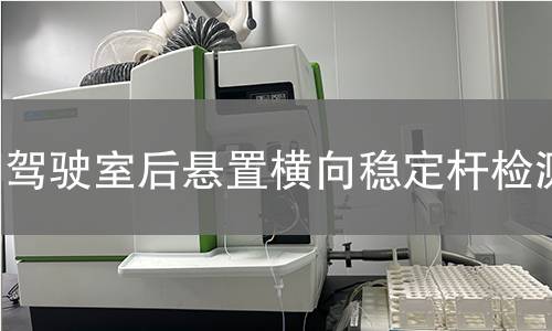 驾驶室后悬置横向稳定杆检测