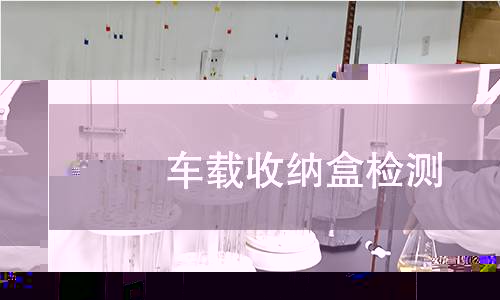 车载收纳盒检测