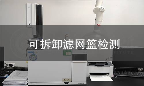 可拆卸滤网篮检测