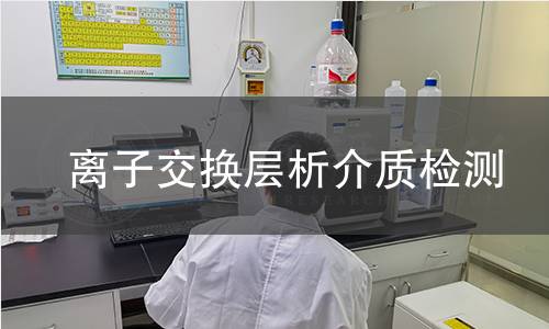 离子交换层析介质检测 离子交换层析介质检测