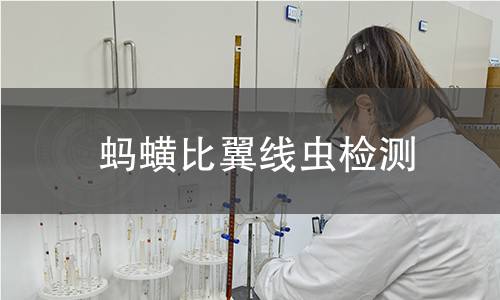 蚂蟥比翼线虫检测