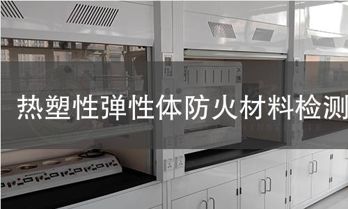 热塑性弹性体防火材料检测 热塑性弹性体防火材料检测