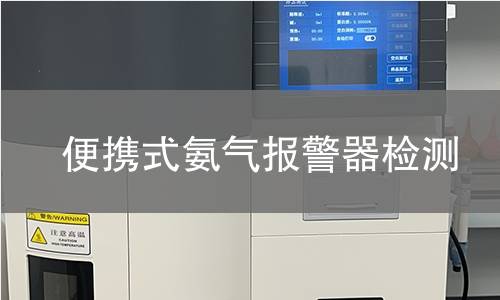 便携式氨气报警器检测