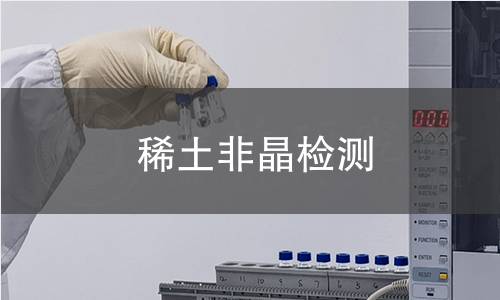 稀土非晶检测