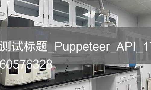 测试标题_Puppeteer_API_1780660576328 测试标题_Puppeteer_API_1780660576328