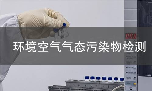 环境空气气态污染物检测 环境空气气态污染物检测
