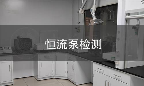 恒流泵检测