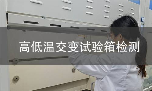 高低温交变试验箱检测