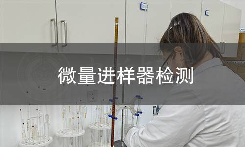 微量进样器检测