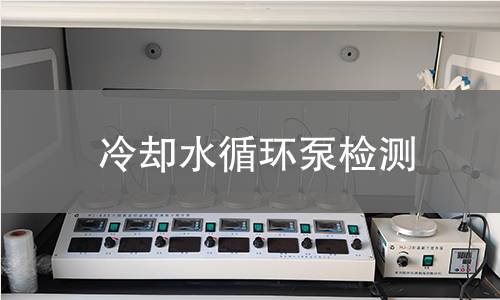 冷却水循环泵检测