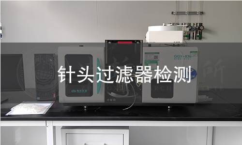 针头过滤器检测